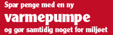 Spar penge med en ny varmepumpe